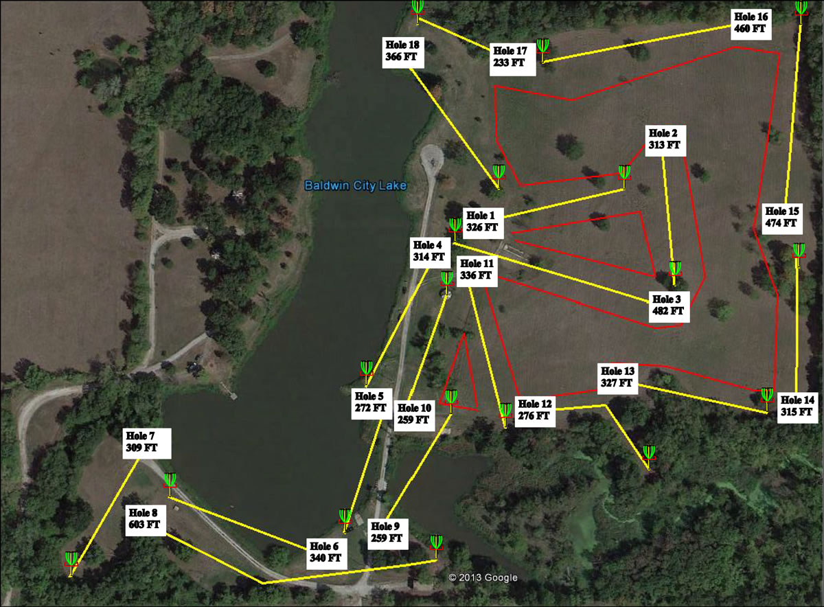 Baldwin City Lake Professional Disc Golf Association